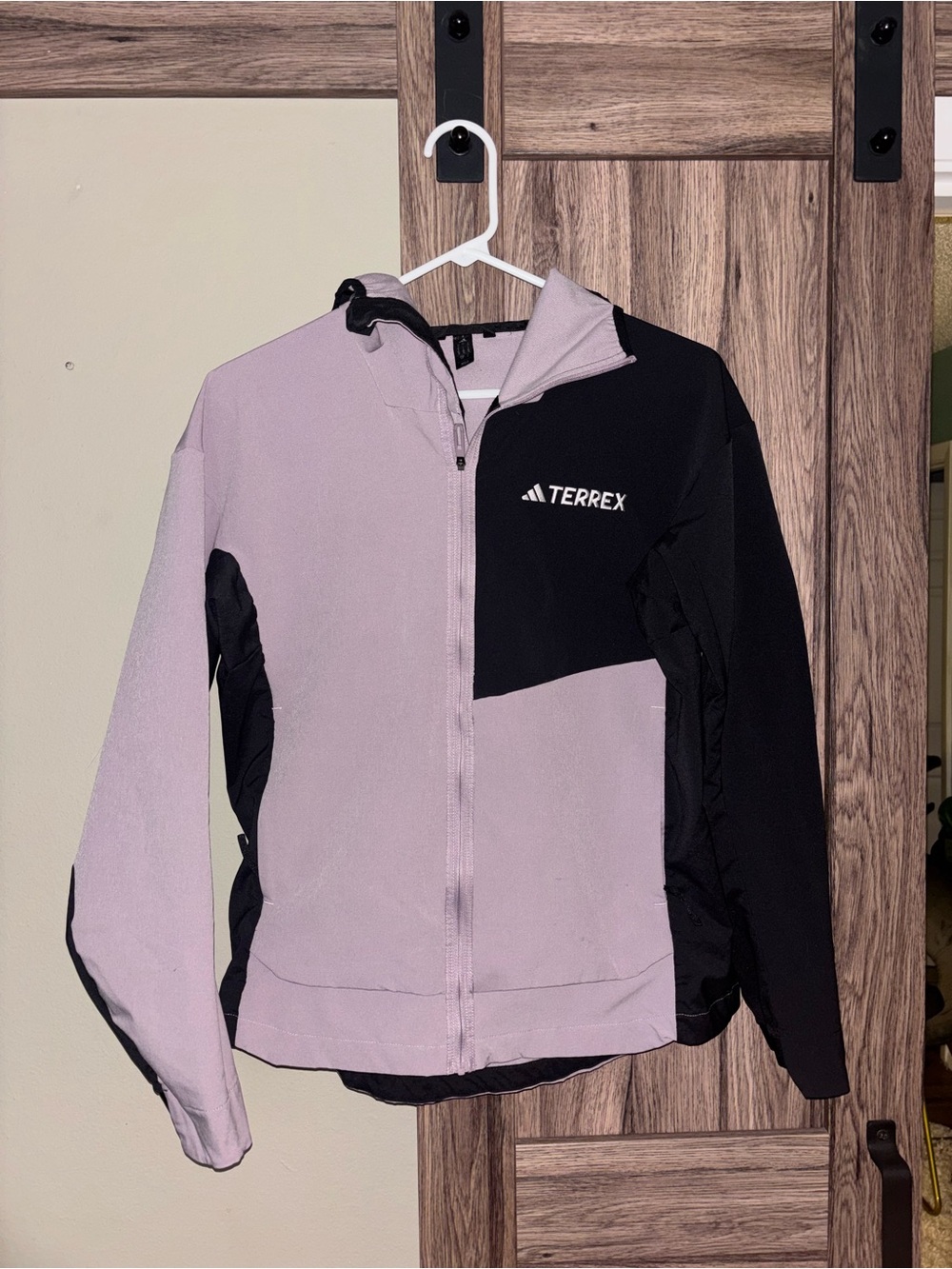Adidas Women's Two-Tone Lavender & Black Softshell Jacket